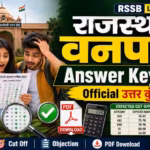 RSSB Vanpal Answer Key 2026